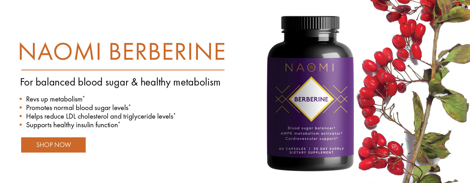 NAOMI BERBERINE For balanced blood sugar & healthy metabolism