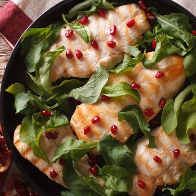 Good Fats: Pomegranate Chicken