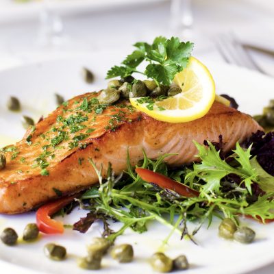Good Fats: Healthy Pan Fried Salmon with Capers and Cream – Naomi Whittel