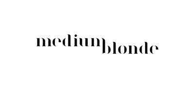 medium blonde logo