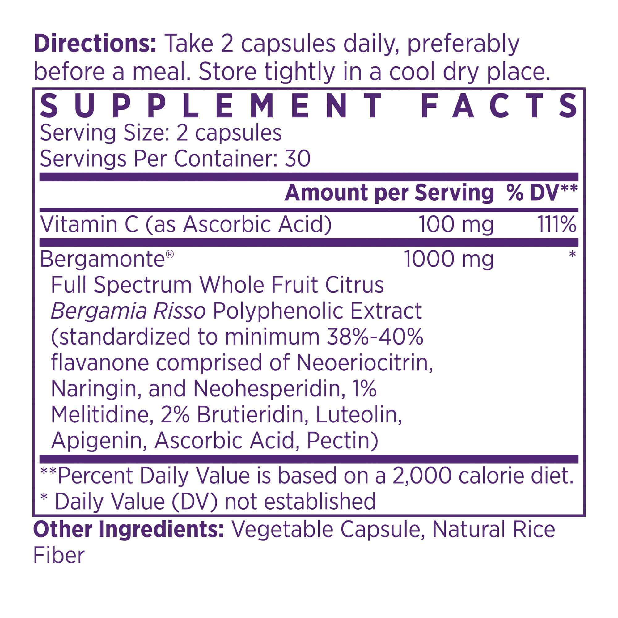 Italian Citrus Bergamot 1000 MG 90-Day Supply