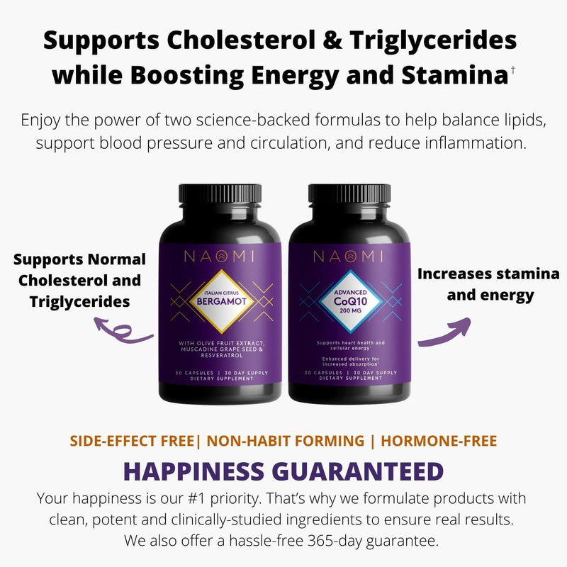 Heart Healthy Power Duo - benefits - Support Healthy Cholesterol and Triglycerides while Boosting Energy and Stamina